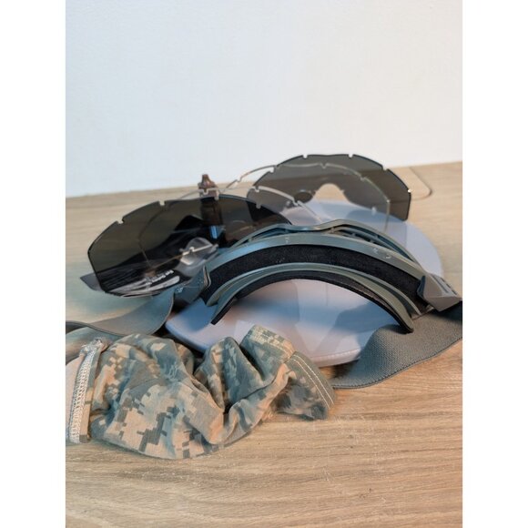 ESS Goggles With 4 Lenses Padding Strap Op Drips Military Clear Shade - Picture 3 of 5